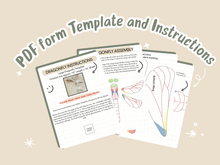 Load image into Gallery viewer, Dragonfly Pottery Template for Slab Building/ 3 Sizes/ Instant PDF Download

