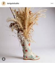 Load image into Gallery viewer, PDF Pottery Template - Cowgirl Boot - Slab Building Pattern - Pottery Tutorial
